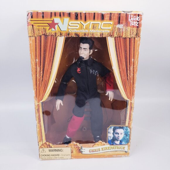 NSYNC Collectible Marionette Doll - 2000 Living Toyz - Chris Kirkpatrick - Picture 1 of 8